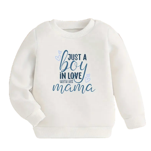 Sweatshirts à capuche en coton éponge d'automne personnalisés unisexes pour enfants Sweatshirts amples et décontractés pour garçons et filles - Product Image 3