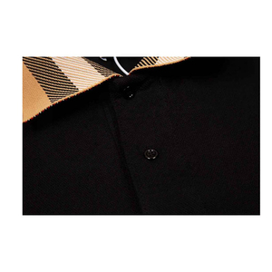 Camiseta de Manga Corta Negra para Hombre, Diseño Sólido, Estilo Casual, Tejido de Poliéster, Secado Rápido, Corte Regular - Product Image 4