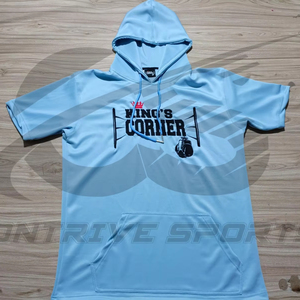 2026 Wholesale 100% Cotton <b>Thick</b> <b>Fleece</b> Heavy Weight Oversized Short Sleeve MMA Custom Print Logo Men's Hoodies & Sweatshirts - Product Image 1