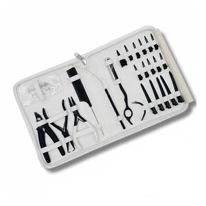 Kit d'outils professionnels de haute qualité en acier inoxydable et plastique pour extensions de cheveux - Ensemble durable de qualité salon pour l'élimination des poils - Product Image 2