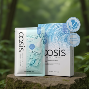 Mascarilla Facial y Corporal Oasis con Ácido Hialurónico, Paquete de 10 - Product Image 3