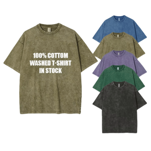 Camisetas de Alta Calidad 100% Algodón con Hombros Caídos para Hombre, Ecológicas, 220gsm, Anti-Pilling, para Gimnasio, Running, Oversize, Lisas - Product Image 5