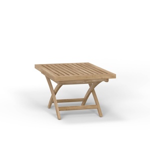 <b>Foldable</b> Wooden Square <b>Dining</b> <b>Table</b> Minimalist Design Modern Outdoor Patio Furniture for Home Use - Product Image 1