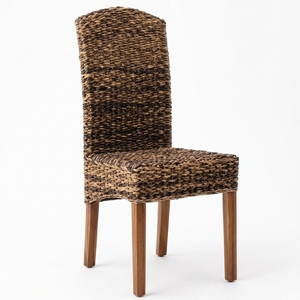 New Modern Minimalist Teak Wood <b>Dining</b> <b>Chair</b> Woven Seagrass Kitchen Room <b>Chairs</b> Luxury Seating Living Room Accent <b>Chair</b> Box - Product Image 1