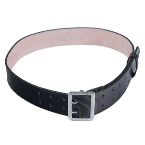 เข็มขัดหนังวัวสำหรับผู้ใหญ่หัวเข็มขัดเหล็กแบบเป็นทางการปรับได้สีทึบหรูหราออกแบบโลโก้ได้ตามต้องการ - Product Image 1