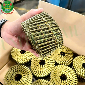 Clous industriels en acier de 2-1/2 pouces pour palettes en bois, à tête lisse/vis/anneau ou à tête quadrillée, pour pistolet à clous pneumatique, fabriqués au Vietnam - Product Image 6
