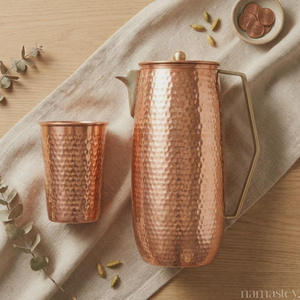 High Demanding <b>Copper</b> Water Pitcher Luxurious Design <b>Copper</b> Water Jug for Home Hotels & Restaurants <b>Utensils</b> Supplies Pitcher - Product Image 4