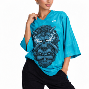 Camiseta de Fútbol Retro Sublimada de Alta Calidad, Unisex, Estilo Y2K, Personalizada, Oversize, Corte Cuadrado, Estilo Urbano, Camiseta de Fútbol Americano - Product Image 2