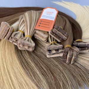 Extensions de cheveux à bandes adhésives, couleur personnalisée, cuticules alignées, cheveux humains Remy, 100% extensions à bandes adhésives - Product Image 5