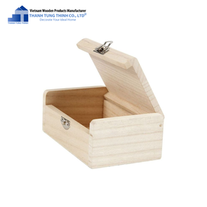 THANH TUNG THINH Caja de Almacenamiento de Madera, Diseño Rectangular Minimalista, Compartimento Secreto para Artículos Diversos de la Sala de Estar - Product Image 6