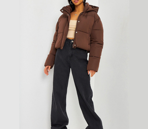 Adjustable New Arrival <b>Cropped</b> <b>Puffer</b> <b>Jacket</b> For Women Comfortable New Fashion <b>Jackets</b> Heavy Duty Best Quality <b>Jackets</b> Women - Product Image 2