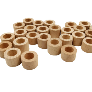 Anneaux de levage polis de 15-100 mm pour bricolage, accessoires écologiques couleur bois naturel pour artisanat en bois, boîtes en bois, dessus de table, sacs à main - Product Image 6