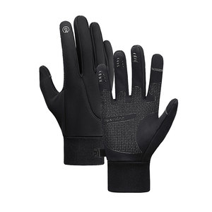 High Quality Unisex Running Gloves Fleece Liner Touch Screen Fingers Waterproof Anti <b>Slip</b> Riding Gloves Manufacturer Oem Service - Product Image 2