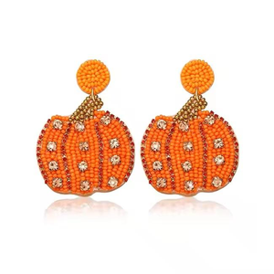 <b>Handmade</b> Beaded Embroidery Leaf <b>Earring</b> For Female With Fancy Cute Stylish Top Fashionable Trendy Look by MD HANDICRAFTS - Product Image 4