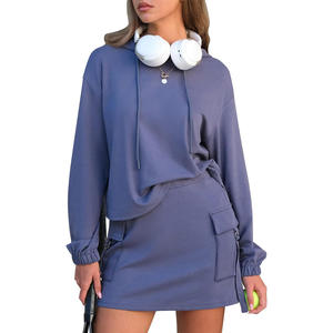 Ensemble sweat à capuche et short unisexe pour femme, impression personnalisée, streetwear, tenue décontractée, fabrication OEM ODM - Product Image 1