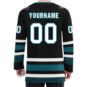 Maillot de hockey sur glace personnalisé, fournisseur OEM, vente en gros aux États-Unis, uniforme de hockey d'équipe personnalisé, broderie de logo, vêtements de sport en gros, 100% rapide - Product Image 6