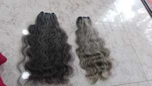 Extensiones de trama de cabello humano de templo indio de cabello Remy rizado crudo directamente de fábrica - Product Image 5