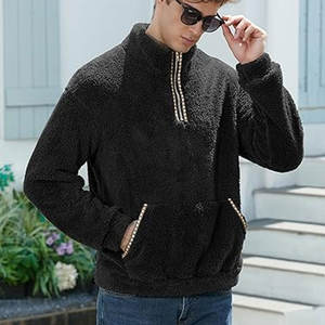 Sweat-shirt en coton de qualité supérieure pour homme, logo personnalisé, sweat à capuche zippé décontracté, streetwear confortable, pull pour tous les jours - Product Image 4