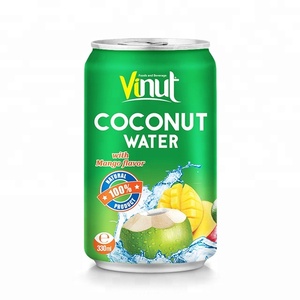 330ml VINUT Agua de coco Mango sabor jugo de fruta OEM - Product Image 1