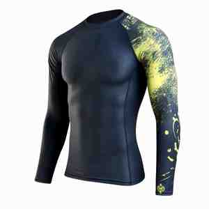 Vente en gros de rashguards personnalisés à votre propre design, faible MOQ, sublimation, rashguards pour hommes - Product Image 2