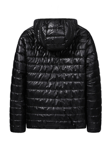 Men's Water Resistant Ultra Loft Filled Hooded Puffer Jacket Insulated <b>Winter</b> Windproof Zipper Down Jacket <b>Quilted</b> Camping Coat - Product Image 4