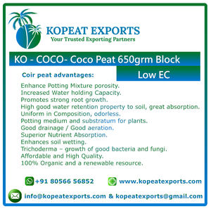 Cocopeat de coco de alta calidad Coirpith Los mejores precios bajos en la India Horticultura Turba Bloque a granel Ec Calidad Comprar Cocopeat Coir Best - Product Image 5