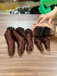 Rizos hinchables Raw vietnamita huevo rizado encaje Frontal Full HD Glueless peluca doble dibujado camboyano virgen pelucas de cabello humano - Product Image 5