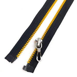 Nouvelle conception de fermeture éclair en résine à glissière libre en plastique cylindrique à verrouillage automatique 5 #   pour vestes - Product Image 4