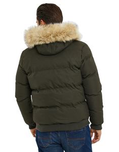 Veste matelassée d'hiver pour homme avec logo personnalisé OEM, veste chaude d'extérieur, manteaux matelassés, 100% polyester, streetwear, veste matelassée BFS-PJ-002 - Product Image 6