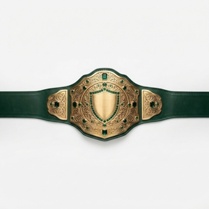 Cinturón de Campeonato Personalizado, Premio Deportivo, Cinturón de Trofeo con Placa Metálica Grabada, Correa de Cuero, Calidad Premium para Competencia - Product Image 4