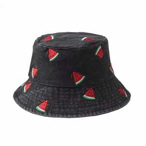 Unisex Adjustable Bucket Hat 3D Embroidery Solid Color 100% Cotton Canvas Breathable Casual Adult Four Seasons 56-58CM - Product Image 5