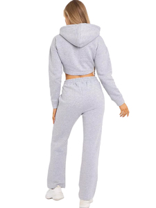Conjunto Deportivo Informal Negro para Mujer, Sudadera Corta con Capucha y Pantalones Jogger Ajustados, Ropa Deportiva Cómoda - Product Image 4
