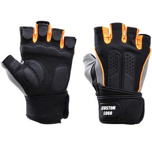 Guantes de gimnasio de cuero de medio dedo para hombre, resistentes, transpirables, personalizados, para deportes, ejercicio, levantamiento de pesas, culturismo y fitness - Product Image 6