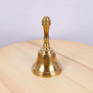 Campana de Latón con Asa, Acabado Dorado, Campanas de Alta Calidad para Decoración Navideña, Campana de Mano de Lujo, Regalo de Boda - Product Image 4