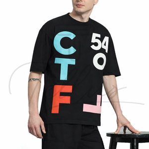 ผู้ผลิตเสื้อยืดผู้ชายมืออาชีพ - เสื้อยืดคอกลมทรงโอเวอร์ไซส์ขายดีที่สุด ผ้าฝ้ายฟลีซ 100% แห้งเร็ว ระบายอากาศได้ดี - Product Image 1