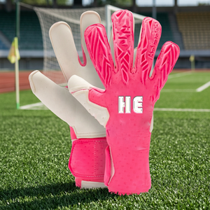 Nouveaux gants de gardien de but professionnels en latex respirant, protection des doigts, prêts pour l'entraînement et les matchs, avec logo personnalisé - Product Image 3