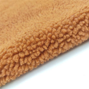 Роскошный высококачественный 100% полиэстер овечья шерпа флисовая ткань плюшевый мишка шерпа флисовая ткань из искусственного меха ягненка - Product Image 4