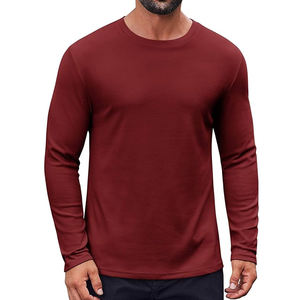 Vente en gros de vêtements de sport pour hommes : Joggers de sport et de course personnalisés, T-shirt à manches longues à col rond vierge au design spécial - Product Image 1