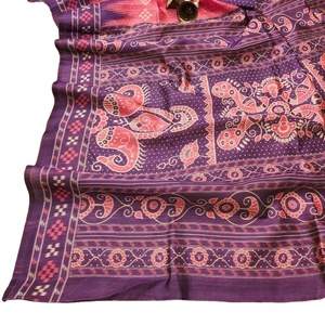 Best Colors Pure Tussar <b>Silk</b> <b>Fabric</b> Premium Quality Unstitched Wedding Wear Ethnic Sari Net Modal Digital Printed Blouse Piece - Product Image 1
