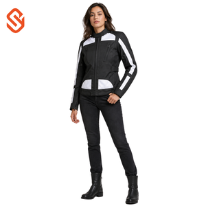 Women Motorcycle Riding Jacket Cordura Textile Waterproof Biker Jacket with Body Protection for <b>Road</b> Racing Use - Product Image 1