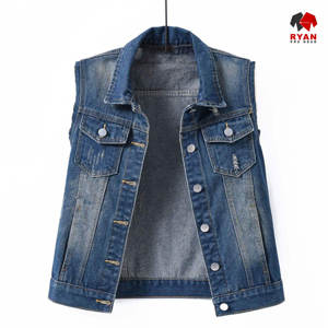 Chaleco Vaquero Personalizado Ryan Pro Gear para Hombre, Tela Cómoda y Transpirable con Logotipo Personalizado, Diseño OEM - Product Image 1