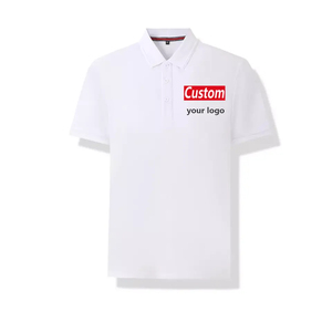 Chemises pour hommes de qualité supérieure, fabriquées en usine, en tricot solide respirant pour l'été, avec logo et couleur personnalisés - Product Image 2