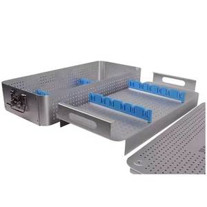 Caja de Esterilización de Aluminio para Bandejas Quirúrgicas 540x250x100mm, Equipo Dental Reutilizable, Kit de Cirugía Ortopédica Veterinaria - Product Image 1