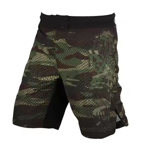 Pantalones Cortos de Muay Thai WKN Black Gold Dragon para Hombre, Ropa de Entrenamiento de Artes Marciales Mixtas y Boxeo, Impresión Digital, Secado Rápido, Corte Holgado, 100% - Product Image 3