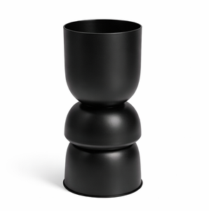 Maceta de Metal de Alta Calidad, Maceta Redonda Minimalista para Suculentas, Color Blanco Mate, Personalizable en Tamaño y Forma - Product Image 1