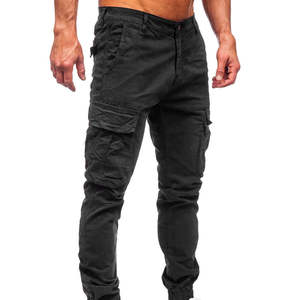 Pantalon cargo tactique élastique pour homme, coupe droite, multi-poches, décontracté, avec logo personnalisé, vente en gros - Product Image 5
