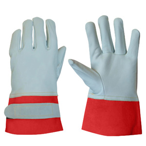 High Quality Heavy-Duty TIG Welding Gloves Smooth Safety <b>Cuff</b> 11 oz Sheep Grain Cow Split Leather Abrasion Resistance Hand <b>Arm</b> - Product Image 5