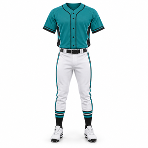 Maillot de baseball personnalisé avec nom et numéro d'équipe, imprimé par transfert thermique, ensemble uniforme de baseball et softball doux au toucher pour les matchs - Product Image 6