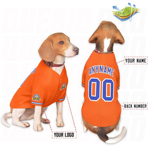 Camiseta de Béisbol Personalizada para Perros, Ropa Deportiva Personalizada para Mascotas Pequeñas y Grandes, Camiseta Impresa con Nombre, Número y Logotipo, Transpirable - Product Image 3