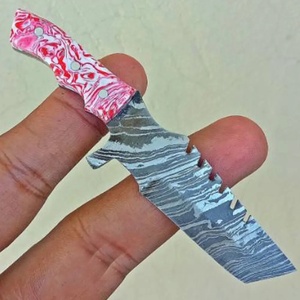 Cuchillo de Chef Personalizado Hecho a Mano Jexmoo DIY OEM con Acero de Damasco, Cuchillo de Cocina en Miniatura con Mango Elegante, Ideal para Regalo - Product Image 6